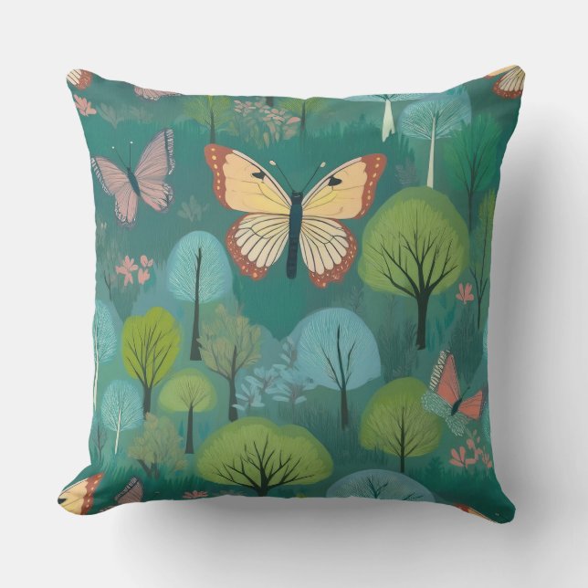 Portugal in Patterns: Azulejo Impressions Throw Pillow (Front)