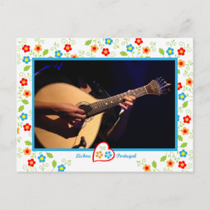 Portugal in photos - Portuguese fado guitar player Postcard