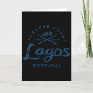 Portugal Lagos Surfing Vintage  Card