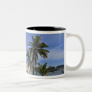 Portugal, Lisbon. Belem Tower, a UNESCO World 2 Two-Tone Coffee Mug