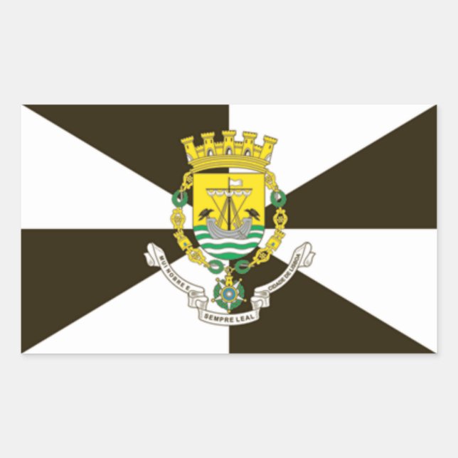 Portugal, Lisbon* Flag Sticker Bandeira de Lisboa (Front)