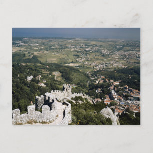 Portugal, Lisbon Province, Sintra, View From Postcard