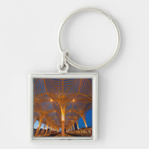 Portugal, Lisbon. View Of Modern Station Keychain