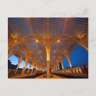 Portugal, Lisbon. View Of Modern Station Postcard
