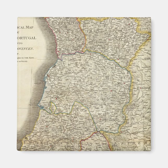 Portugal Map Magnet (Front)