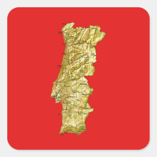 Portugal Map Sticker