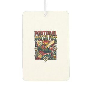 Portugal Match Day Skeleton Striker Nations Countr Air Freshener