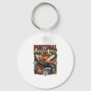 Portugal Match Day Skeleton Striker Nations Countr Keychain
