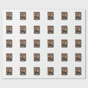 Portugal Match Day Skeleton Striker Nations Countr Wrapping Paper