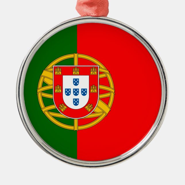 Portugal Metal Ornament (Front)