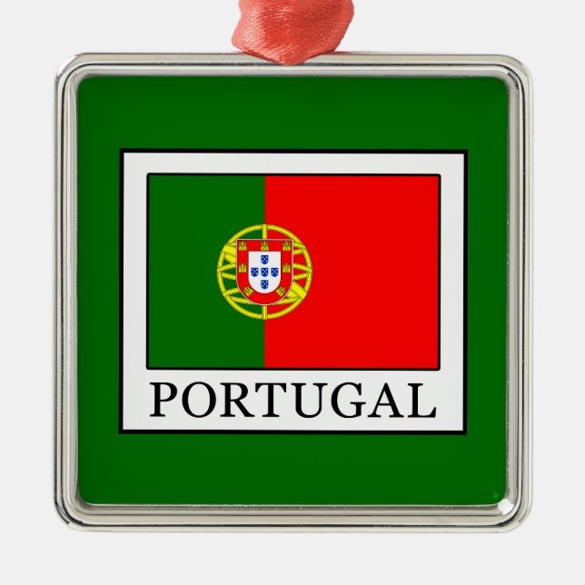 Portugal Metal Ornament (Front)