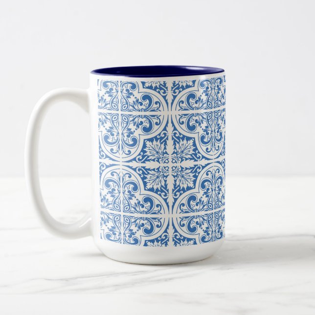Portugal Mug | Élégance des carreaux bleus (Gauche)