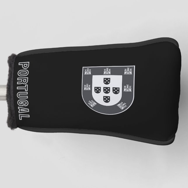 Portugal Noir Golf Head Cover (Front)