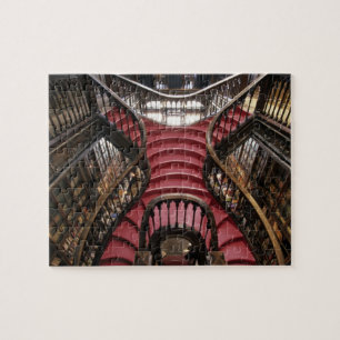 Portugal, Oporto (Porto). Stairs in historic Jigsaw Puzzle