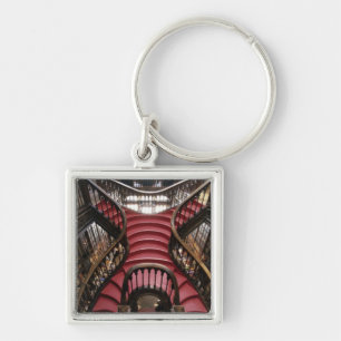 Portugal, Oporto (Porto). Stairs in historic Keychain