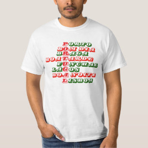 Portugal Portuguese Cities Porto Braga Lisboa T-Shirt