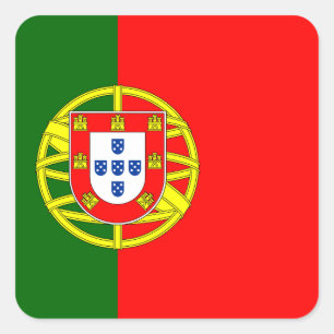 Portugal (Portuguese) Flag Square Sticker