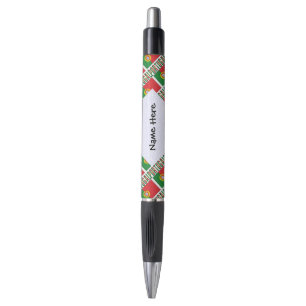 Portugal Portuguese Flag Tiled Personalized Name  Pen