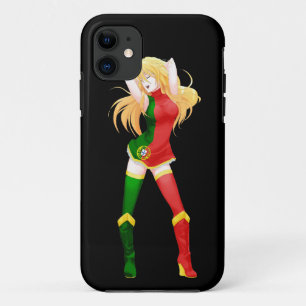 Portugal Portuguese Manga Flag girl iPhone 11 Case