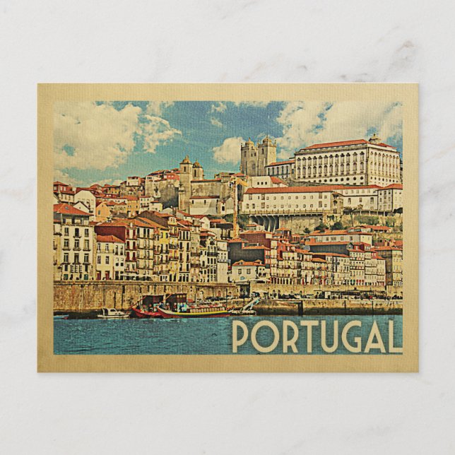 Portugal Postcard Vintage Travel (Front)