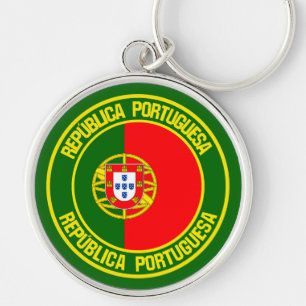 Portugal Round Emblem Keychain