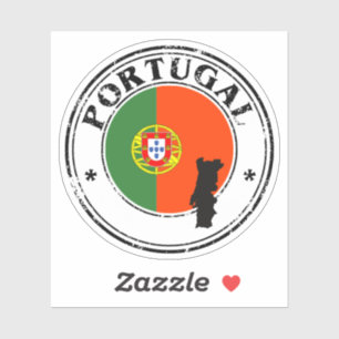 Portugal Seal Sticker Round Flag For Laptop Book..