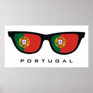 Portugal Shades custom text & colour poster