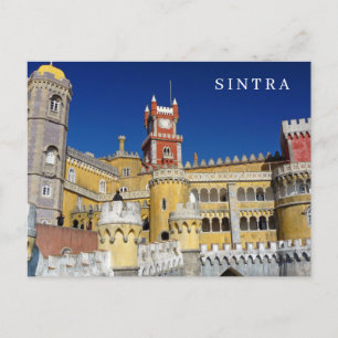 Portugal Sintra Pena Palace view postcard