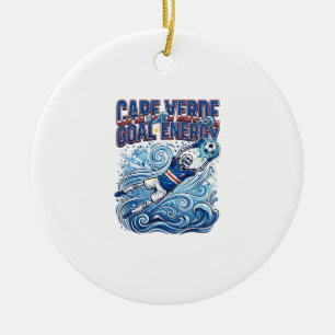Portugal Soccer 2026 Soccer Bold Country Typograph Ceramic Ornament