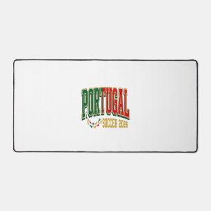 Portugal Soccer 2026 Soccer Bold Country Typograph Desk Mat