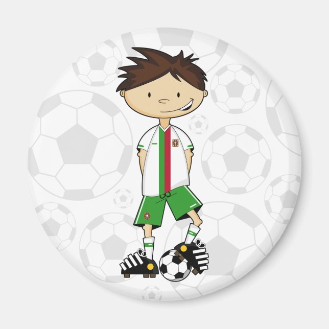 Portugal Soccer Boy Magnet (Front)