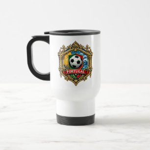 Portugal Soccer Fan Portuguese Football Supporter Travel Mug