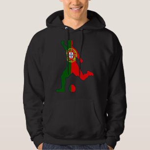Portugal Soccer Player Portuguese Flag Football Hoodie
