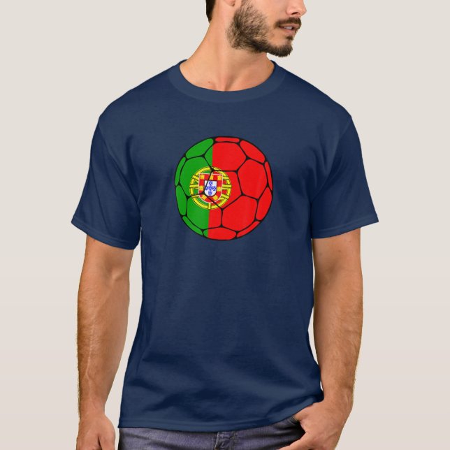 Portugal Soccer Team Supporter Portugal Flag Man T-Shirt (Front)