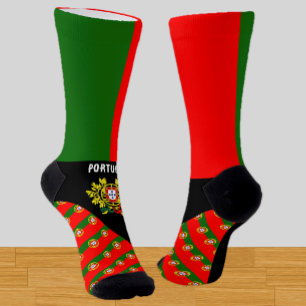 Portugal Socks, Portuguese flag colours / sports Socks