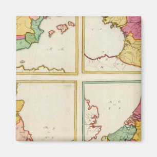 Portugal, Spain, Germany, England, Scottland Magnet