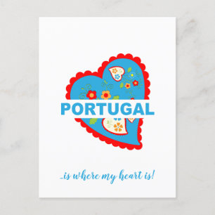 Portugal stole my heart postcard