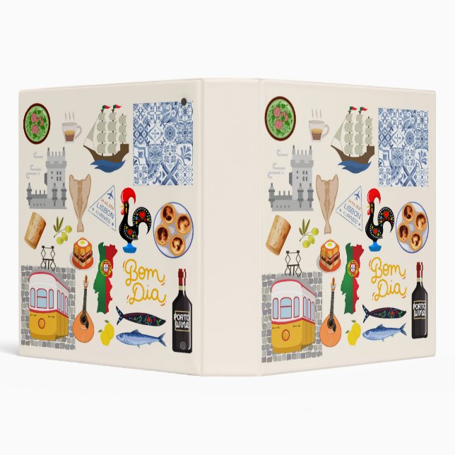 Portugal Symbols Travel Lovers Binder (Background)