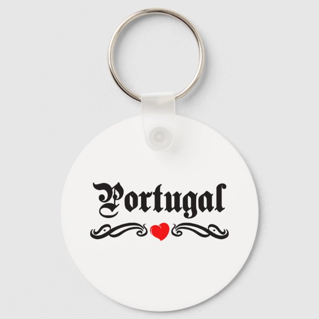 Portugal Tattoo Style Keychain (Front)