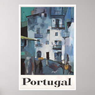 Portugal Travel Poster Vintage Portuguese Art