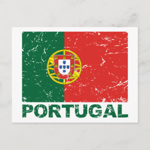Portugal Vintage Flag Postcard