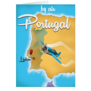 Portugal vintage travel poster