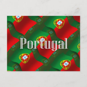Portugal Waving Flag Postcard