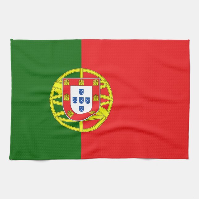 Portugese Flag Kitchen Towel (Horizontal)