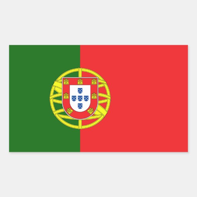 Portugese Flag Sticker (Front)