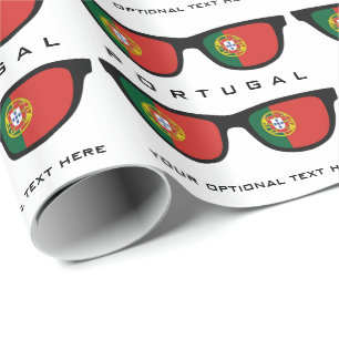 Portugese Shades custom text & colour gift wrap