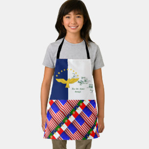 Portuguese American All-Over Print Apron