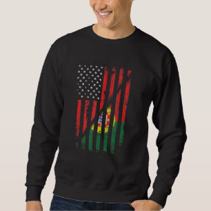 Portuguese American Flag Retro Style Usa Portugal Sweatshirt