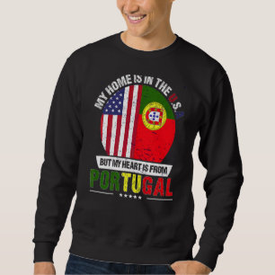 Portuguese American Patriot Heart Is From Portugal Sweatshirt