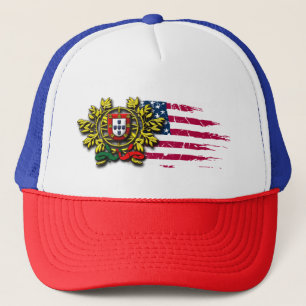 Portuguese American Trucker Hat